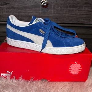 Blue Puma Suede Classic